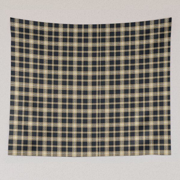 Item preview, Black and Gold Plaid Black designed and sold by The Plaid Garden.