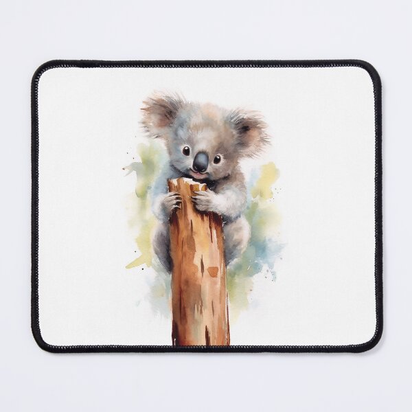 Item preview, Cute Watercolor Baby Koala Clinging to Tree Branch designed and sold by carlosmartil12.