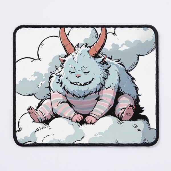 Item preview, Cute Sleeping Yeti Monster T-Shirt | Cozy Cloud Creature Cartoon Fantasy Design designed and sold by designerbhai009.