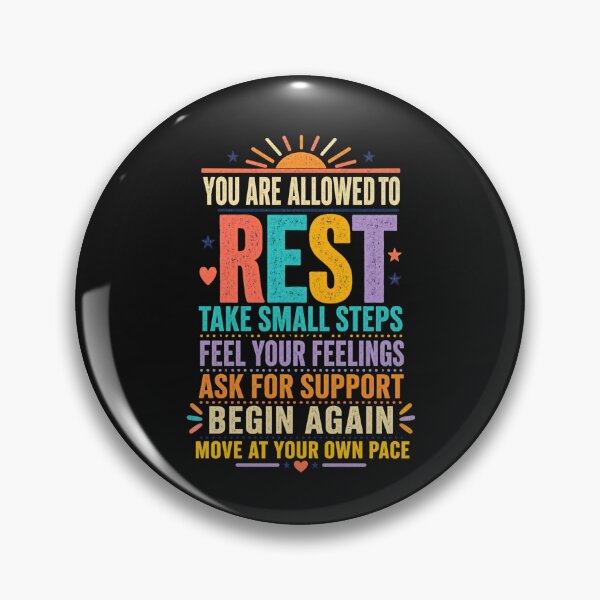 Item preview, You Are Allowed to Rest – Mental Health Encouragement Quote designed and sold by NinaCreator.