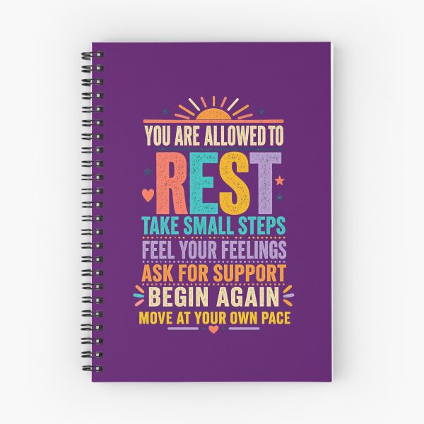 Item preview, You Are Allowed to Rest – Mental Health Encouragement Quote designed and sold by NinaCreator.
