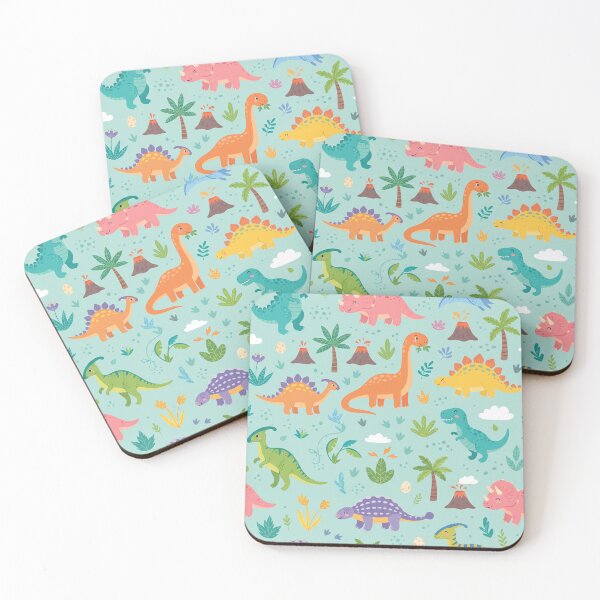 Item preview, dinosaur cute for children pattern design gheometric designed and sold by patterngang60s.