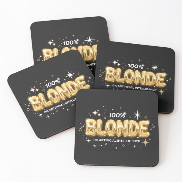 Item preview, 100% Blonde 0% Artificial Intelligence Glam Humor Y2K Aesthetic designed and sold by SplashTastic.