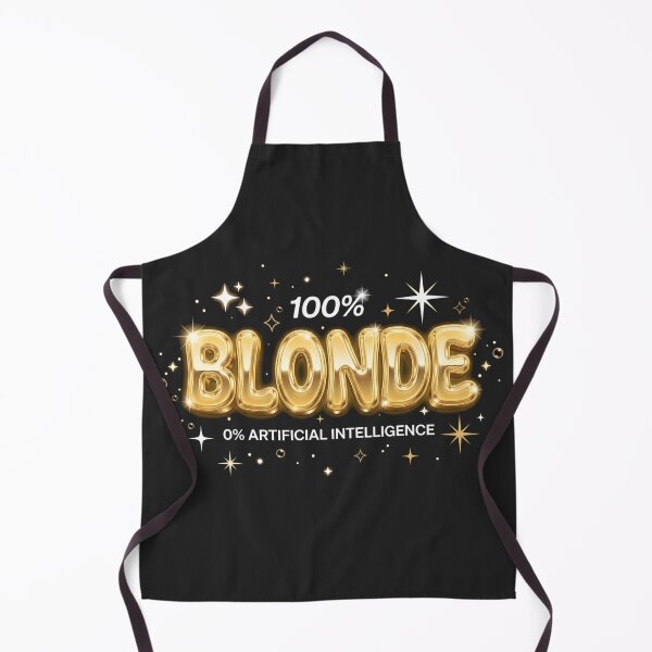 Item preview, 100% Blonde 0% Artificial Intelligence Glam Humor Y2K Aesthetic designed and sold by SplashTastic.