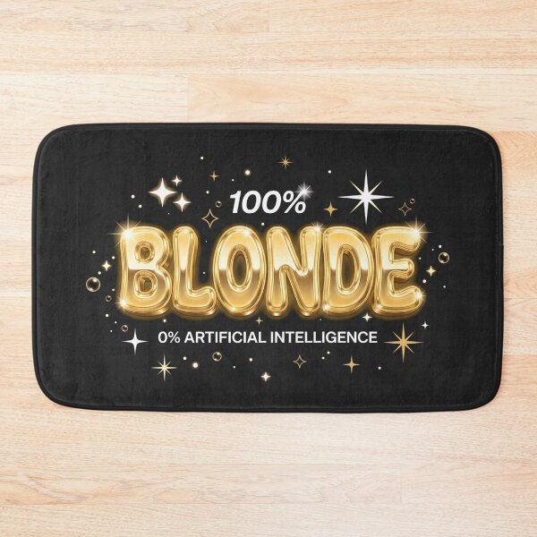 Item preview, 100% Blonde 0% Artificial Intelligence Glam Humor Y2K Aesthetic designed and sold by SplashTastic.