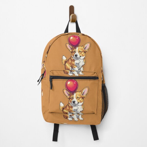 Item preview, Cute Corgi with Red Balloon Sticker designed and sold by Hari Arts.