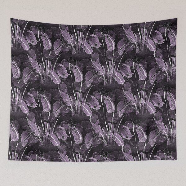 Item preview, Dark Painterly Mauve Garden Flowers designed and sold by Artistestella.