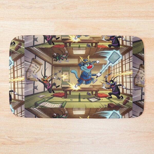 Item preview, Samurai Cat vs Ninja Cockroaches – Anime Battle Art designed and sold by ar0001.