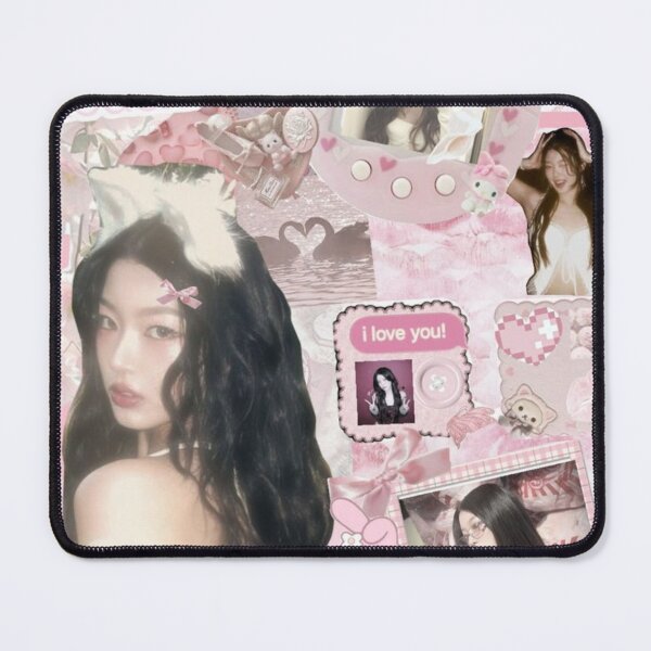 Item preview, Yoonchae katseye Aesthetic Wallpaper | Kawaii Pink Collage designed and sold by KryaArts27.