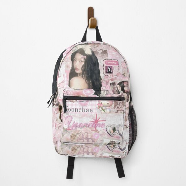 Item preview, Yoonchae katseye Aesthetic Wallpaper | Kawaii Pink Collage designed and sold by KryaArts27.