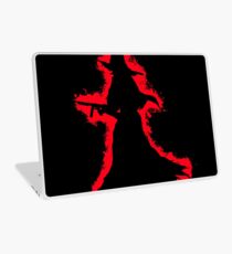 Evil halloween red and black silhouette Laptop Skin