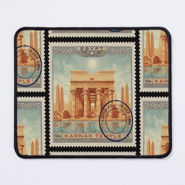 Item preview, Karnak Temple Egypt Hypostyle Obelisk Stamp Sticker designed and sold by stickercuffs.