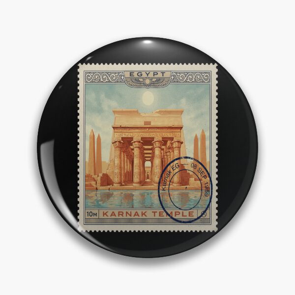 Item preview, Karnak Temple Egypt Hypostyle Obelisk Stamp Sticker designed and sold by stickercuffs.