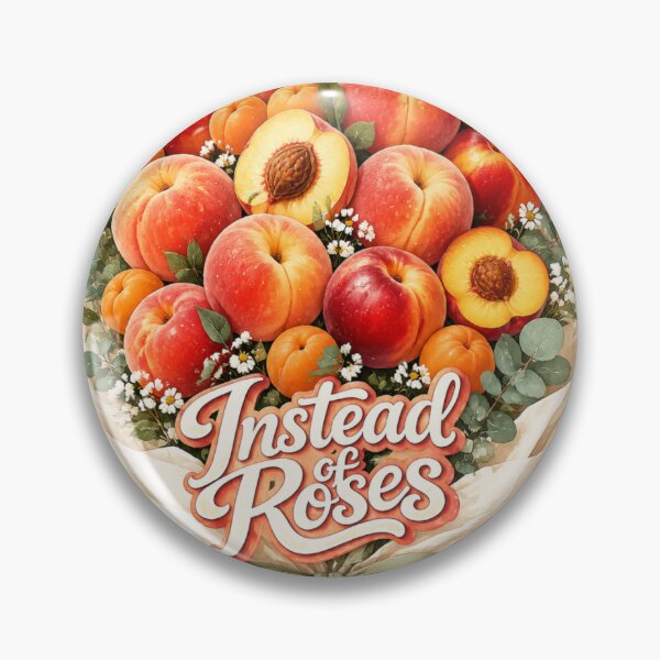 Item preview, Instead of Roses | Peach Bouquet Summer Fruit Illustration designed and sold by UUniqueIImprint.