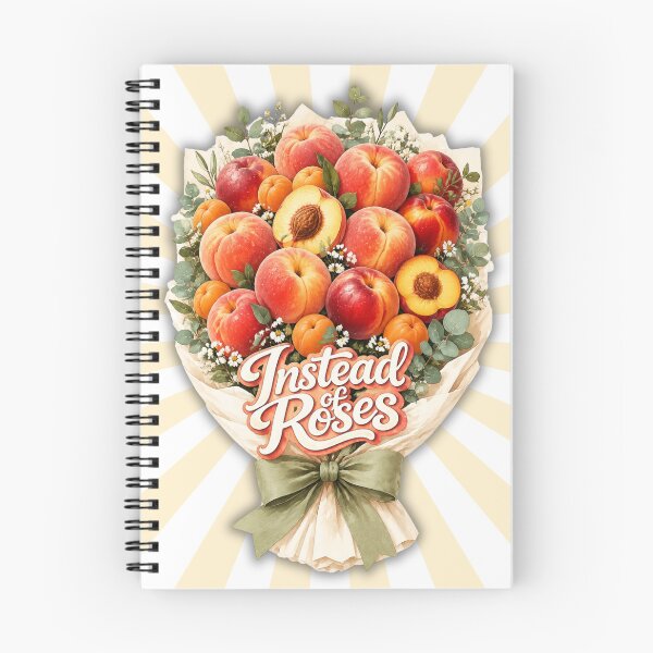 Item preview, Instead of Roses | Peach Bouquet Summer Fruit Illustration designed and sold by UUniqueIImprint.