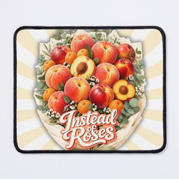 Item preview, Instead of Roses | Peach Bouquet Summer Fruit Illustration designed and sold by UUniqueIImprint.