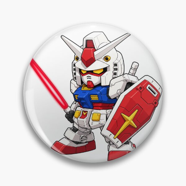 Item preview, cute 2d chibi gundam rx 78 vector artwork designed and sold by sabartgunpla.