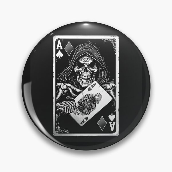 Item preview, Grim Reaper Ace of Spades Gothic Playing Card Art designed and sold by inkoutninja.