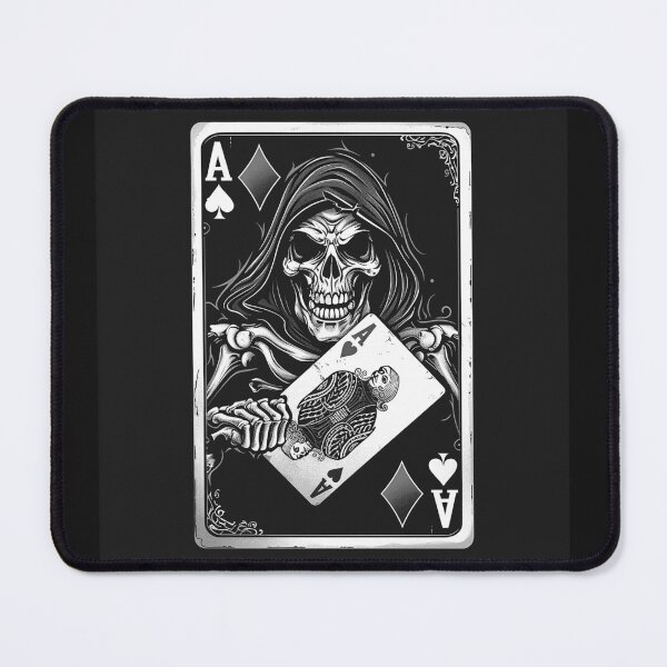 Item preview, Grim Reaper Ace of Spades Gothic Playing Card Art designed and sold by inkoutninja.