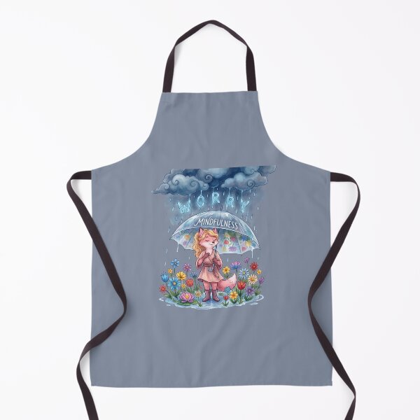 Item preview, Mindfulness Shield Fox Sylvia - Mental Health Watercolor Art designed and sold by Trevor Cutler.