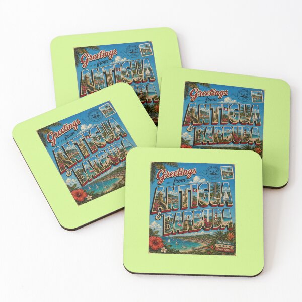 Item preview, Greetings from Antigua & Barbuda Vintage Travel Design designed and sold by Right-UR.