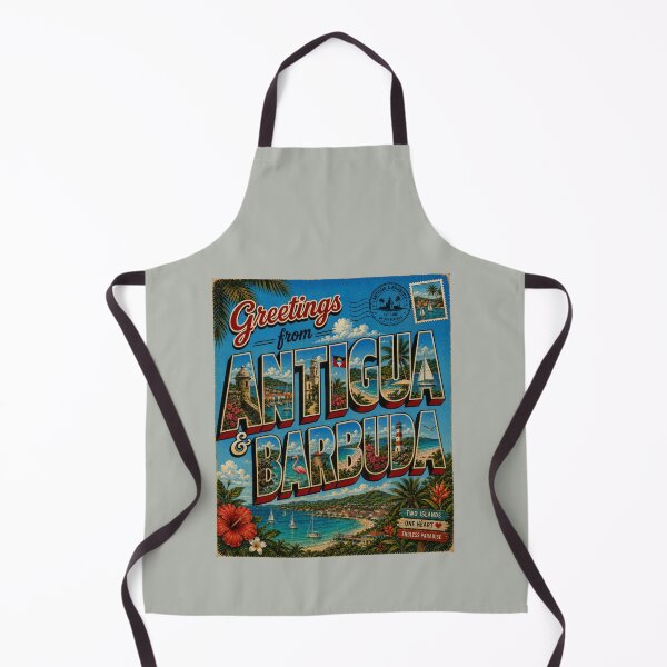 Item preview, Greetings from Antigua & Barbuda Vintage Travel Design designed and sold by Right-UR.