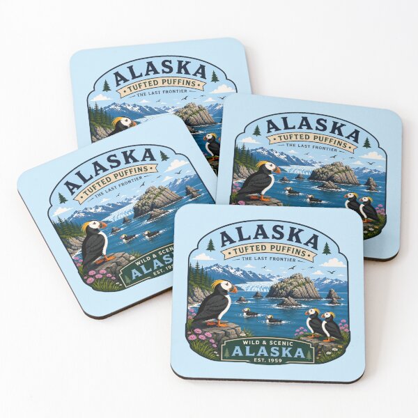 Item preview, Alaska Tufted Puffins designed and sold by Myra365Art.
