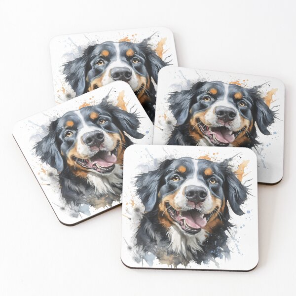 Item preview, Bernese Mountain Dog - Watercolour Dog Breeds Collection designed and sold by TheCanineCanvas.