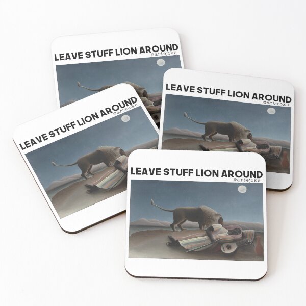 Item preview, Leave stuff lion around designed and sold by artejoke.