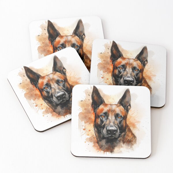 Item preview, Belgian Malinois - Watercolour Dog Breeds Collection designed and sold by TheCanineCanvas.