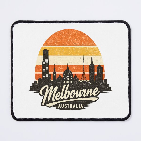 Item preview, Melbourne Skyline Vintage Retro Sunset T-Shirt | Australia City Travel Design | Distressed Skyline Gift designed and sold by Globalcitytees.