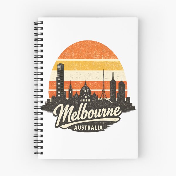 Item preview, Melbourne Skyline Vintage Retro Sunset T-Shirt | Australia City Travel Design | Distressed Skyline Gift designed and sold by Globalcitytees.