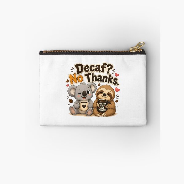 Item preview, Decaf? No Thanks. – Cute Koala & Sloth Coffee Cartoon Design designed and sold by HoMya.