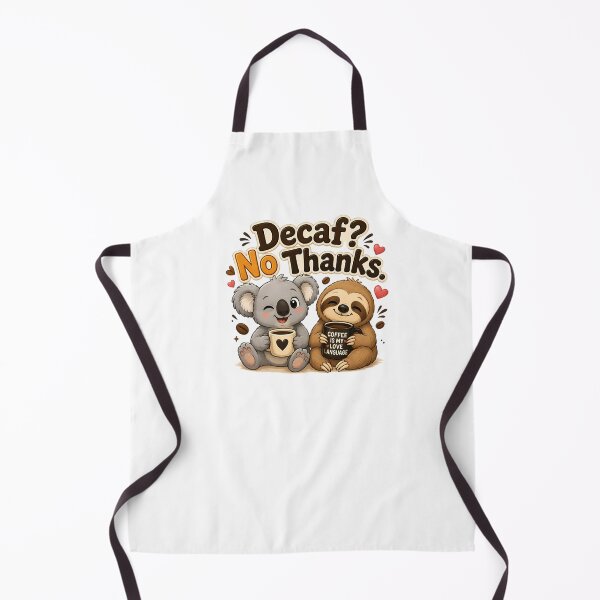 Item preview, Decaf? No Thanks. – Cute Koala & Sloth Coffee Cartoon Design designed and sold by HoMya.