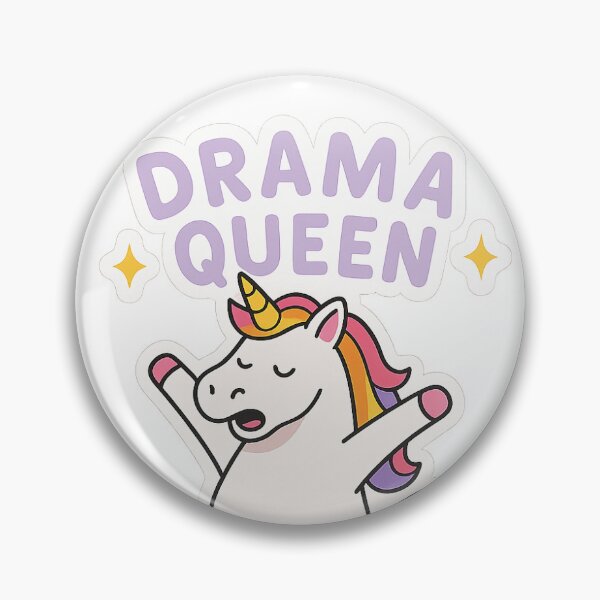 Item preview, Drama Queen Unicorn Sticker | Cute Funny Unicorn Design designed and sold by allisAlie.