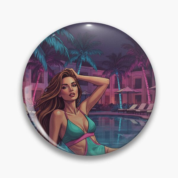 Item preview, Summer Nights Tropical Resort Poolside Vibe designed and sold by GraphixKing999.