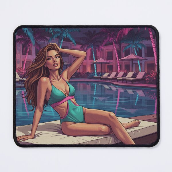 Item preview, Summer Nights Tropical Resort Poolside Vibe designed and sold by GraphixKing999.