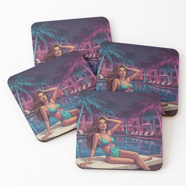 Item preview, Summer Nights Tropical Resort Poolside Vibe designed and sold by GraphixKing999.
