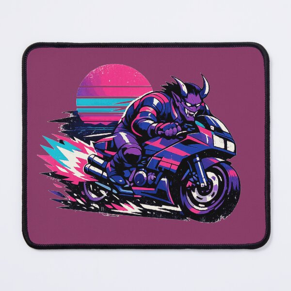 Item preview, Synthwave Purple Demon Street Racer designed and sold by KungPowUnicorn.