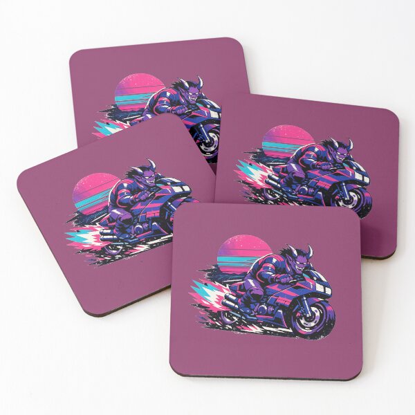 Item preview, Synthwave Purple Demon Street Racer designed and sold by KungPowUnicorn.