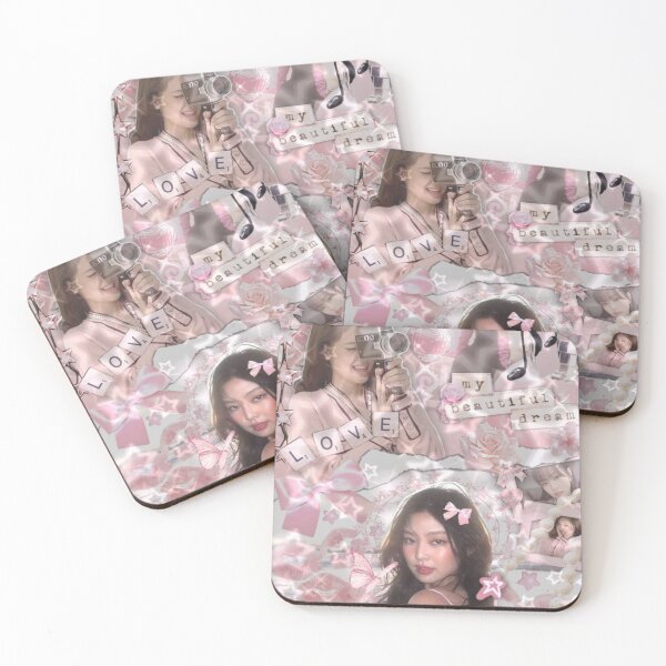 Item preview, Jennie Soft Pink Wallpaper  | BLACKPINK Aesthetic Collage designed and sold by KryaArts27.