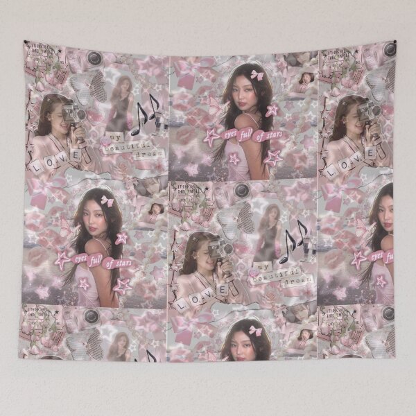 Item preview, Jennie Soft Pink Wallpaper  | BLACKPINK Aesthetic Collage designed and sold by KryaArts27.