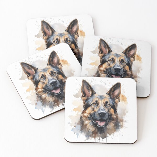 Item preview, German Shepherd Dog - Watercolour Dog Breeds Collection designed and sold by TheCanineCanvas.