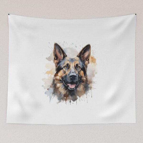 Item preview, German Shepherd Dog - Watercolour Dog Breeds Collection designed and sold by TheCanineCanvas.
