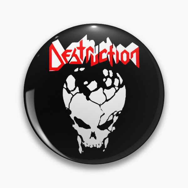 Item preview, White Skull With Red Typography Band designed and sold by nerdyygraphic.