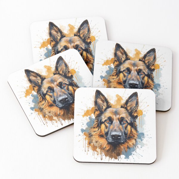 Item preview, German Shepherd Dog - Watercolour Dog Breeds Collection designed and sold by TheCanineCanvas.