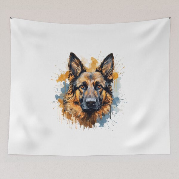 Item preview, German Shepherd Dog - Watercolour Dog Breeds Collection designed and sold by TheCanineCanvas.