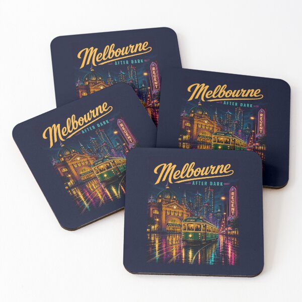 Item preview, Melbourne Tram Night Neon Vintage Retro T-Shirt | Melbourne Australia Tram Lover Gift | Historic City Transport Design designed and sold by Globalcitytees.