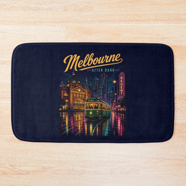 Item preview, Melbourne Tram Night Neon Vintage Retro T-Shirt | Melbourne Australia Tram Lover Gift | Historic City Transport Design designed and sold by Globalcitytees.