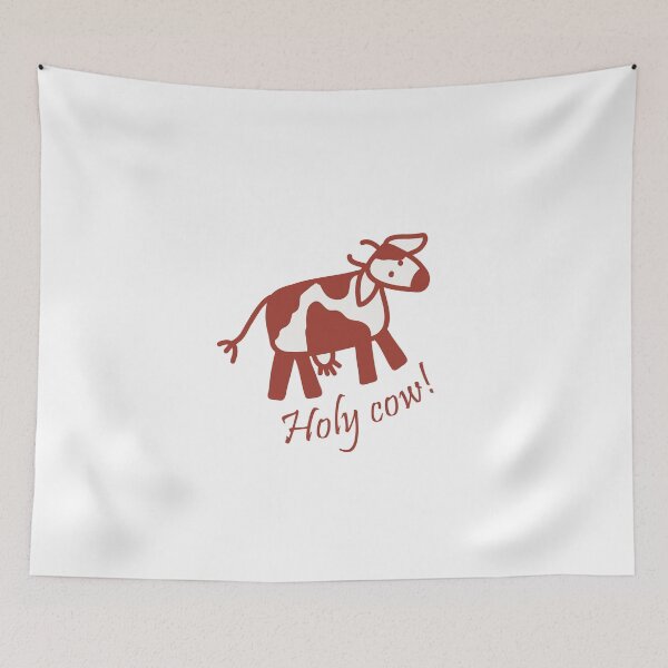 Item preview, Holy Cow! Brown and white Bovine designed and sold by FrancesPoff.